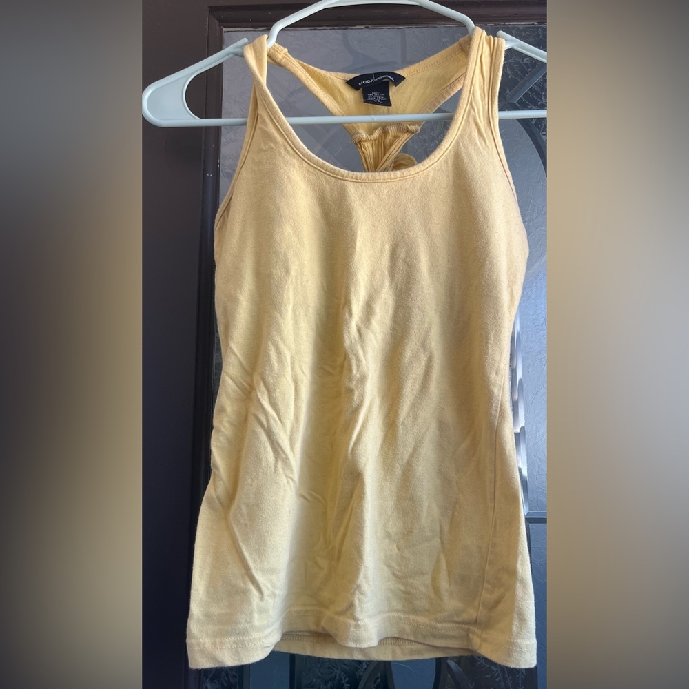 Victoria’s Secret (MODA international) yellow bra top with tie back